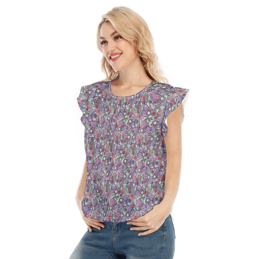 Butterfly Planchettes - Women’s Flutter Sleeve Top