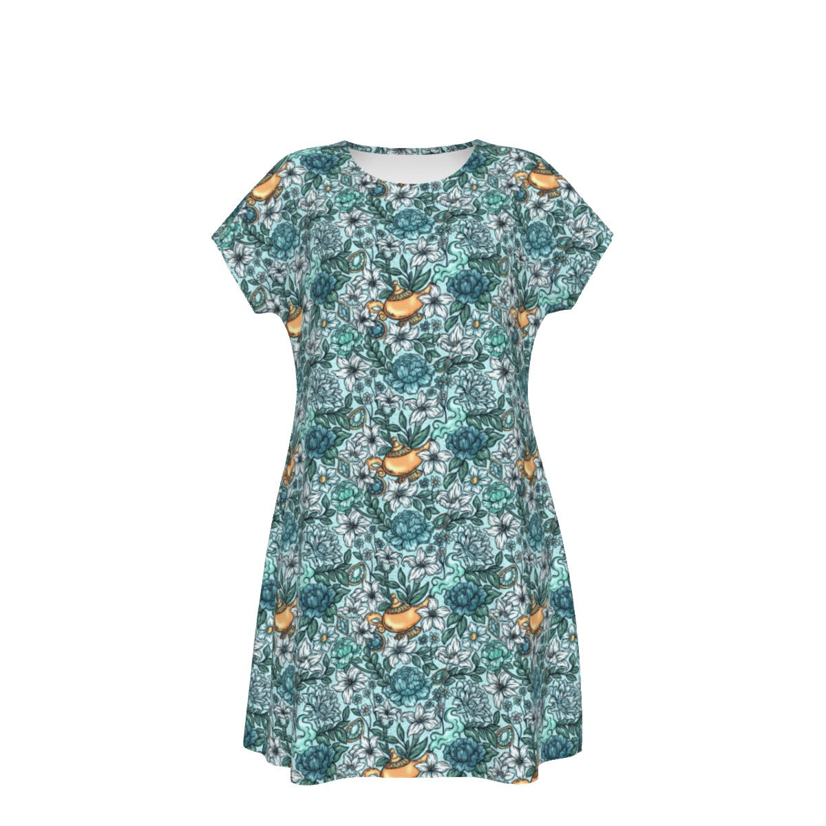 Fairytale Florals - Arabian Princess - Women's T-Shirt Dress