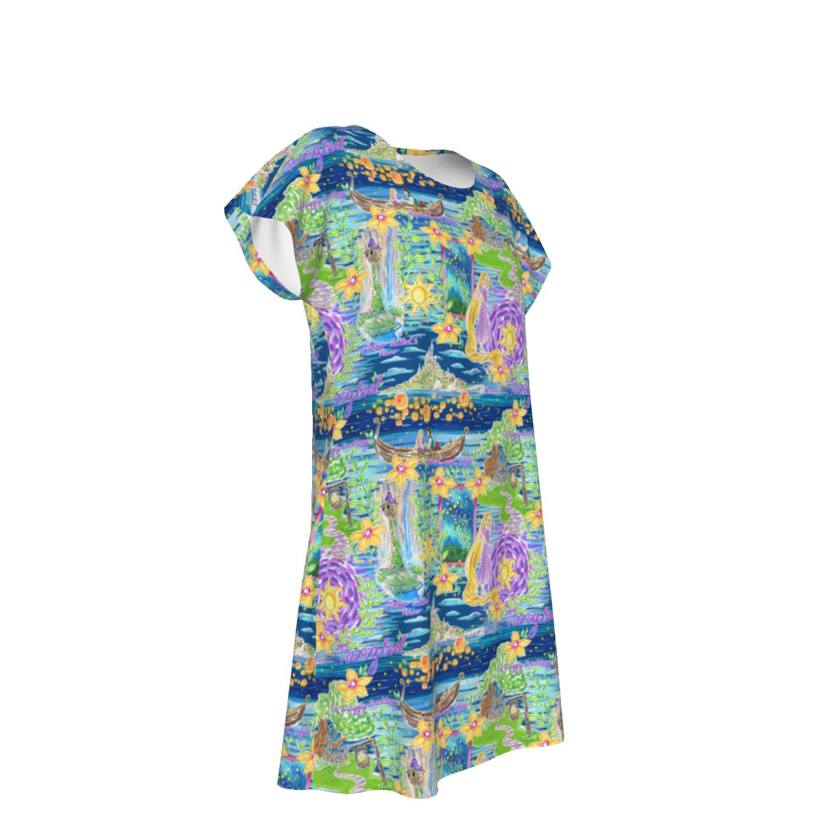 Lantern Festival Glow - Women's T-Shirt Dress