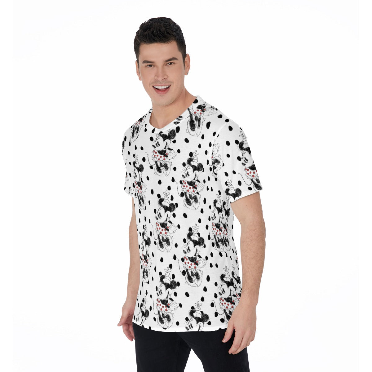 Sketch of Polka Dot Mouse - Men's Short Sleeve T-Shirt