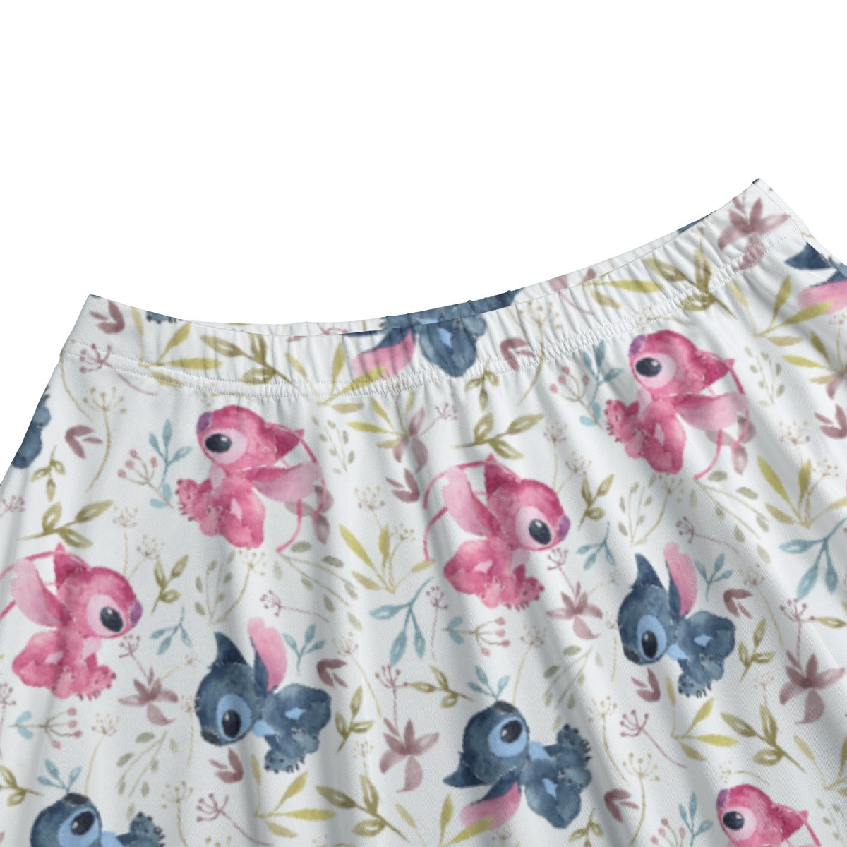 Blue Alien & Pink Friend Love - Women’s Pocket Midi Skirt