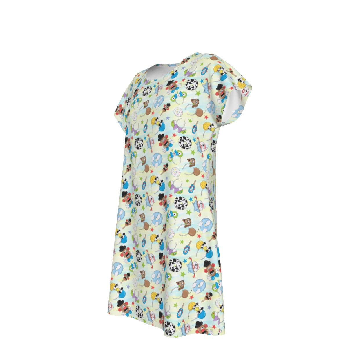 Playful Toy Style Icons - Women's T-Shirt Dress