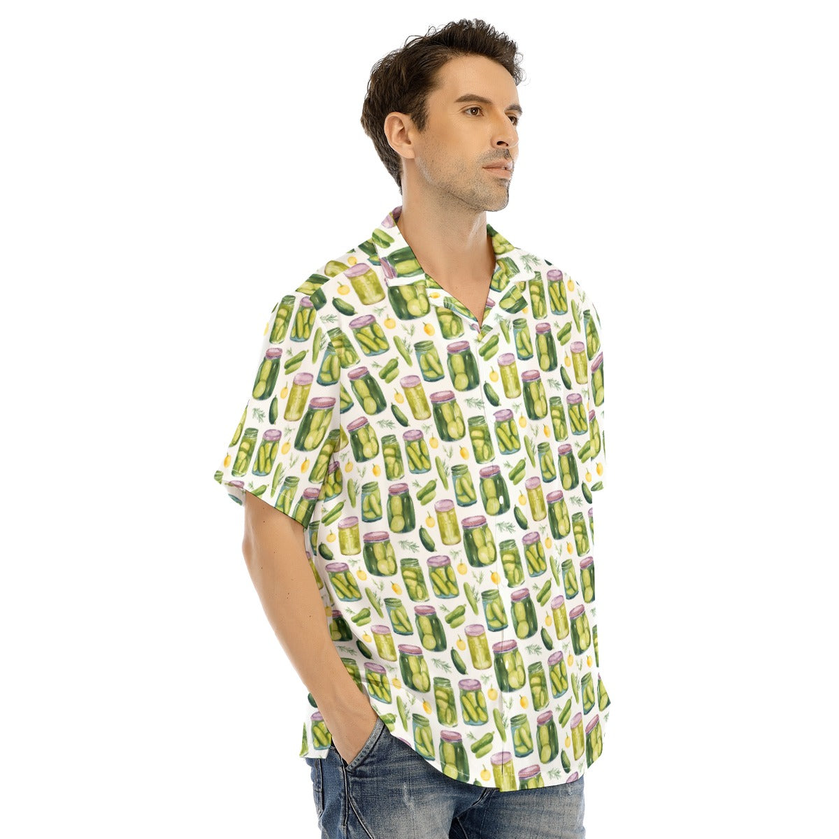 Perfect Pickle Jars - Men's Hawaiian Button Up Shirt