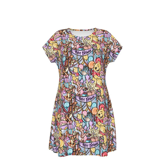 Birthday Bash in the Woods - Women's T-Shirt Dress