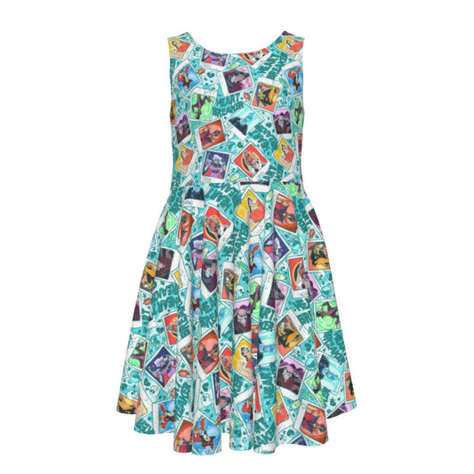 Heartbreaker Villaintine - Kid's Sleeveless Skater Dress