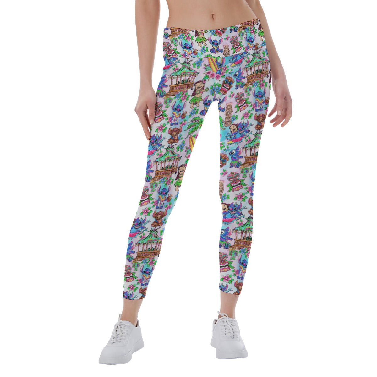 Bright Island Chaos Hand Drawn - Women's Yoga Leggings