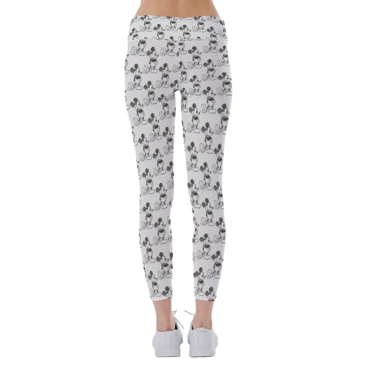 Sketch of Classic Mouse - Women's Yoga Leggings