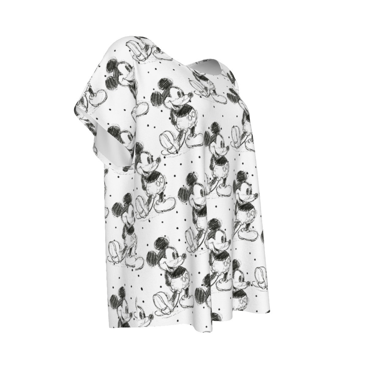 Sketch of Classic Mouse - Women’s Relaxed Fit Scoop Tee