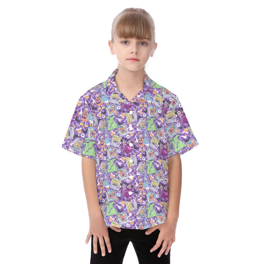 Not So Scary Halloween Party - Kid's Hawaiian Button Up Shirt