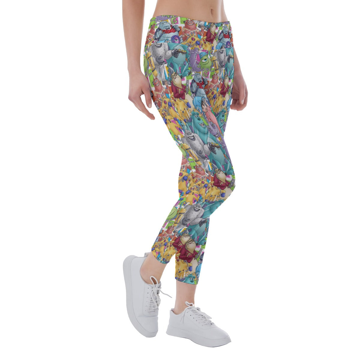 Monster Mayhem Sketched - Women's Yoga Leggings