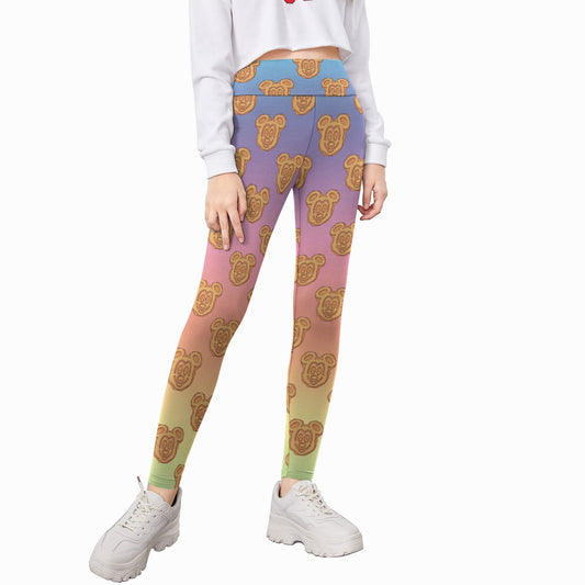 Rainbow Mouse Waffles - Kid's Leggings