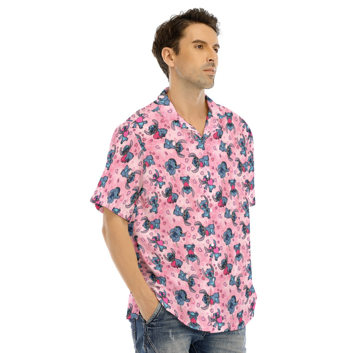 Valentine’s Mischief - Men's Hawaiian Button Up Shirt