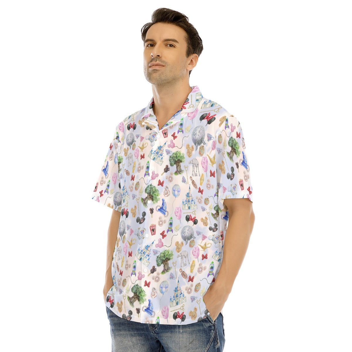 WDW Park Hopper - Men's Hawaiian Button Up Shirt
