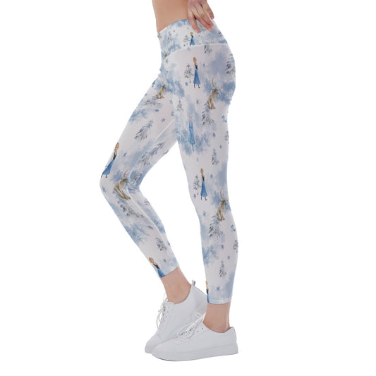 Enchanted Winter Landscape - Women's Yoga Leggings