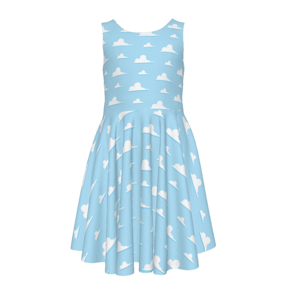 Andy’s Room Clouds- Kid's Sleeveless Skater Dress