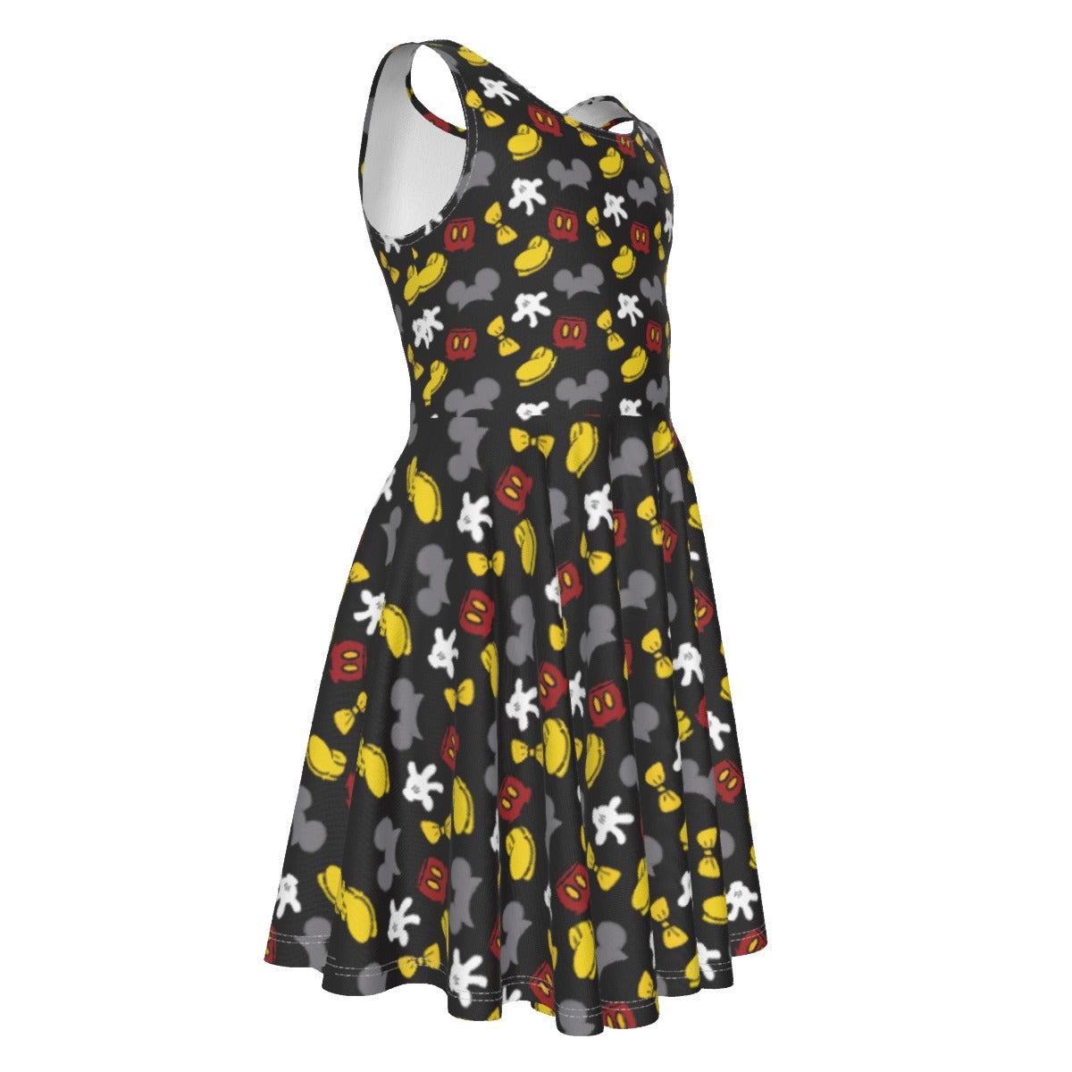 Classic Mouse Style - Kid's Sleeveless Skater Dress