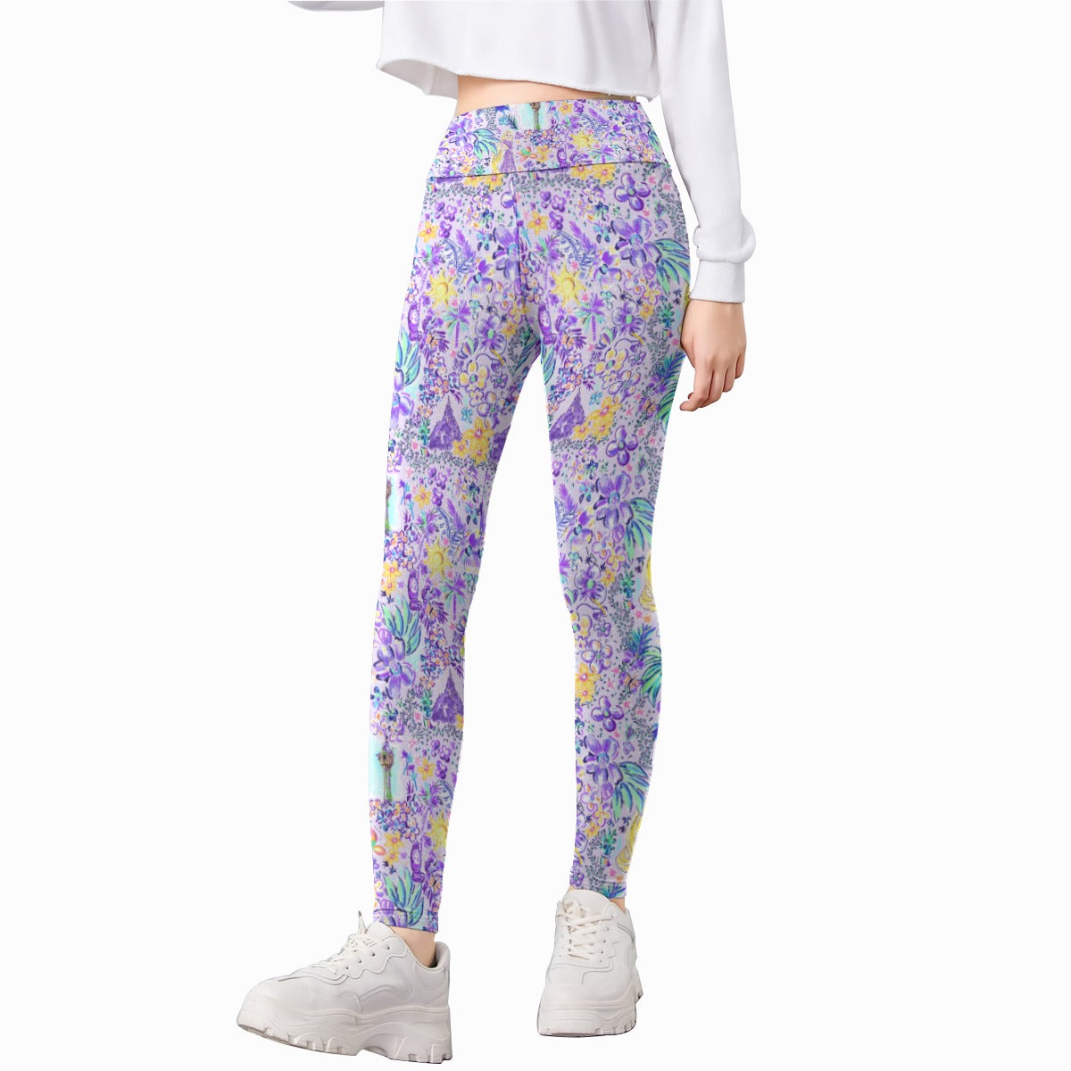 Bright Tropical Princess - Tower Light Festival - Kid's Leggings