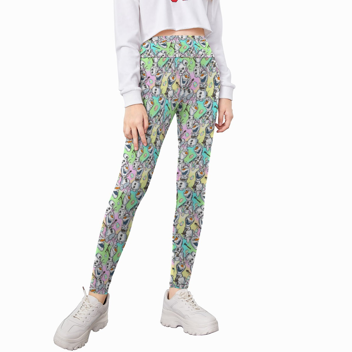 Sketched Snowman Easter - Kid's Leggings