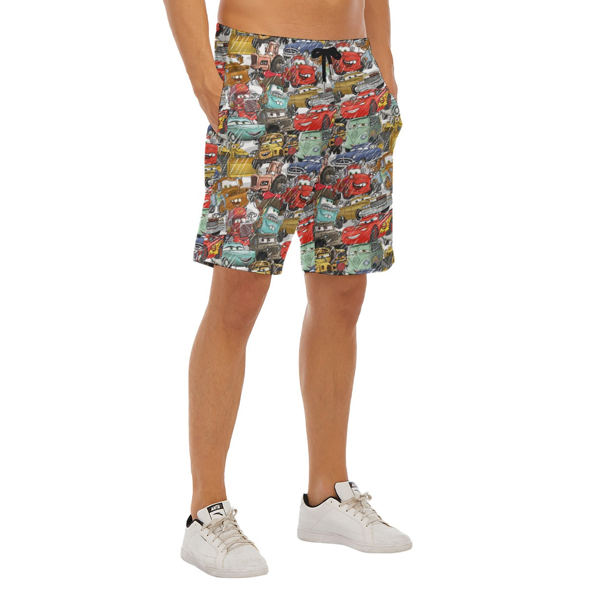 Racing Legends Sketch - Men’s Pocket Beach Shorts