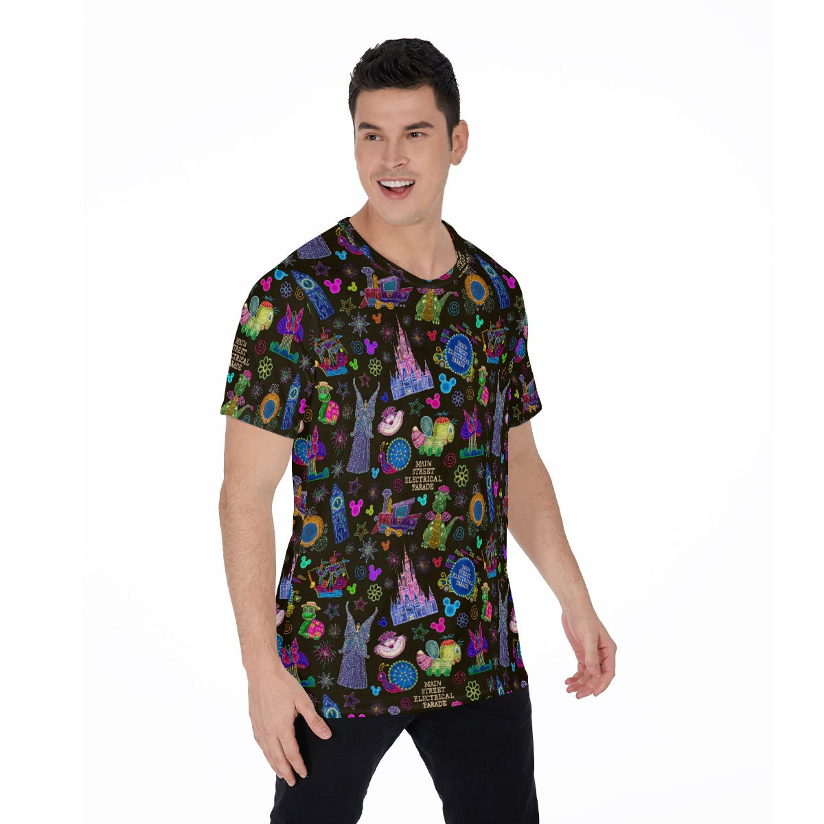 Main Street Neon Parade - Men's Short Sleeve T-Shirt