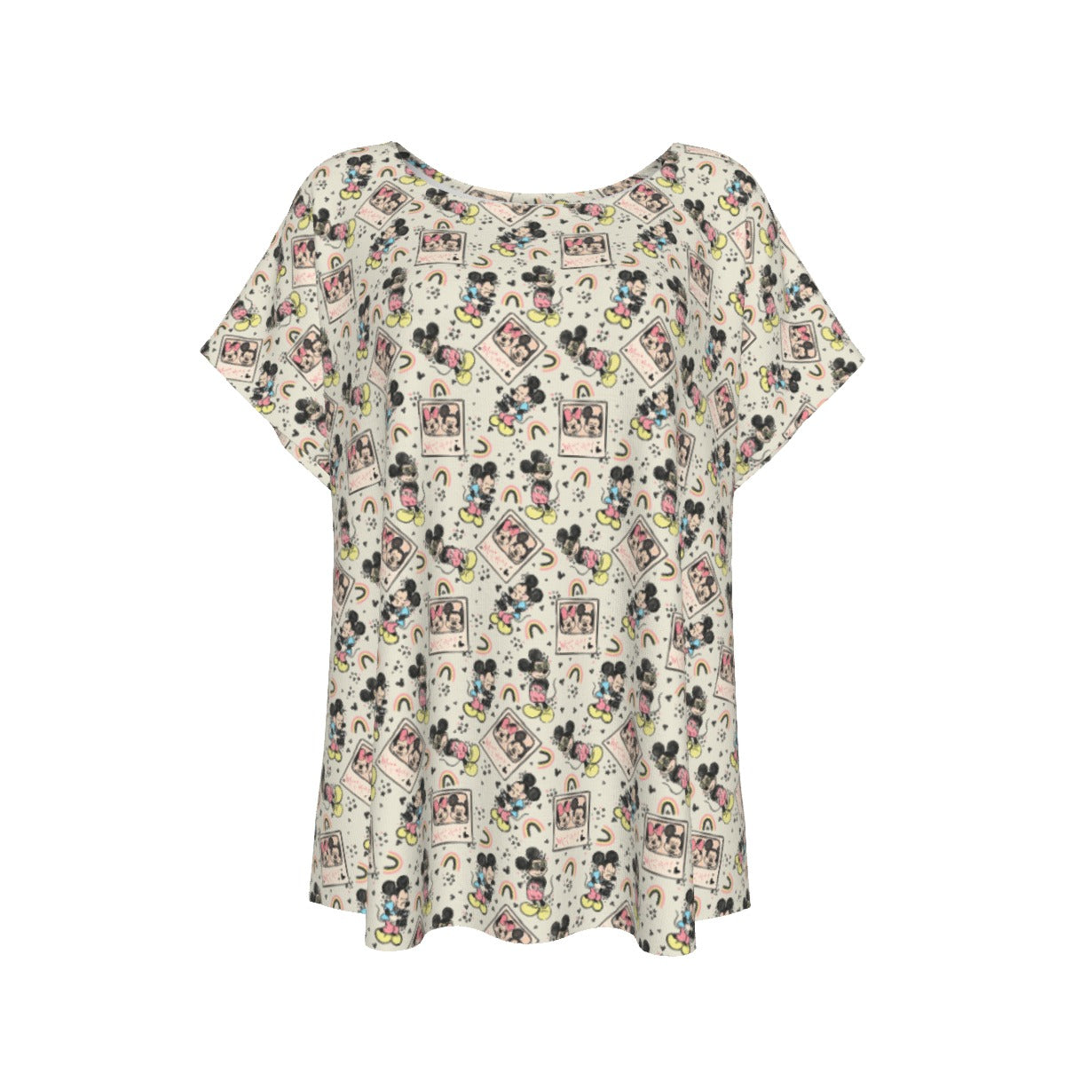 Retro Camera Mouse - Women’s Relaxed Fit Scoop Tee