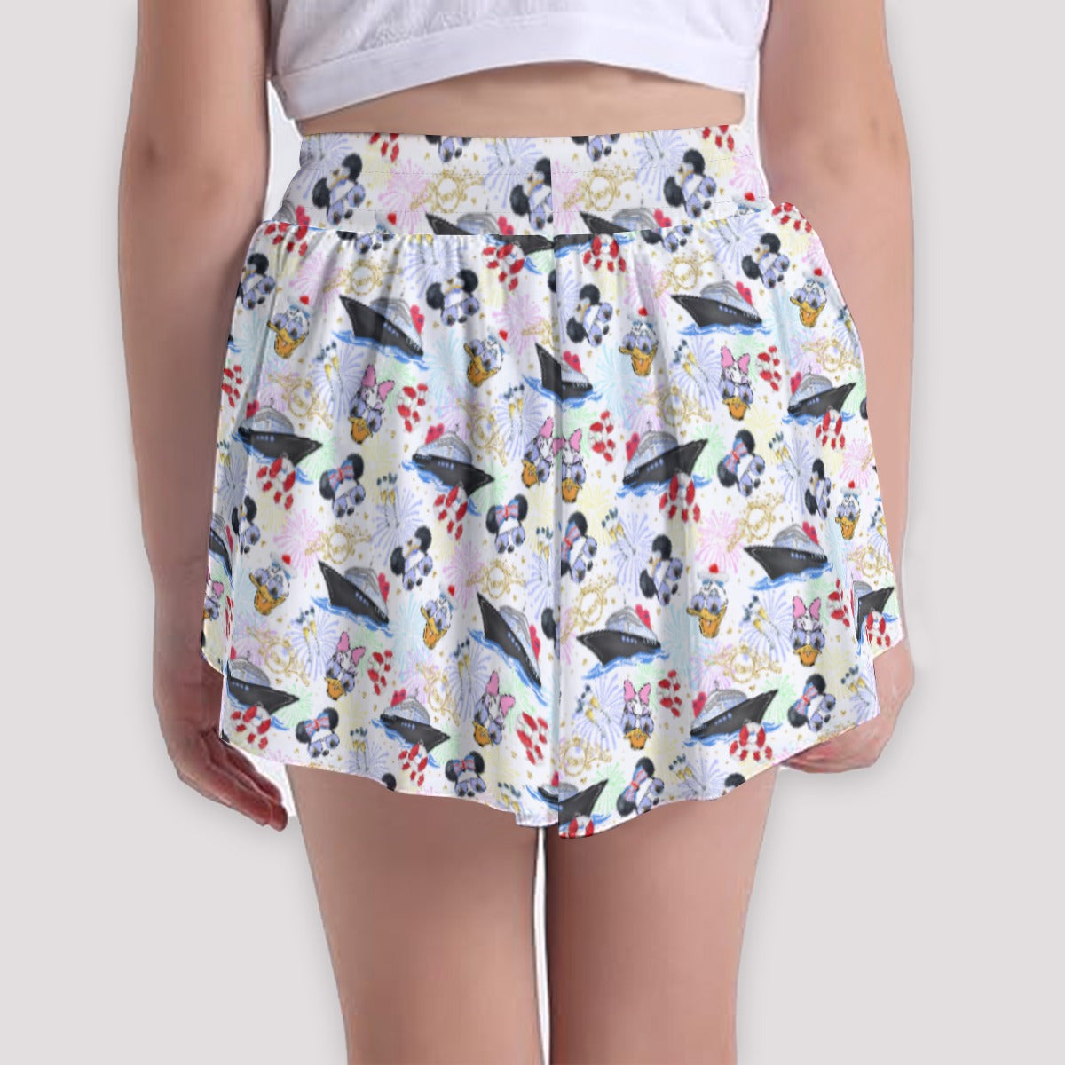 Wish Cruise Celebration - Girls’ Flowy Pocket Shorts