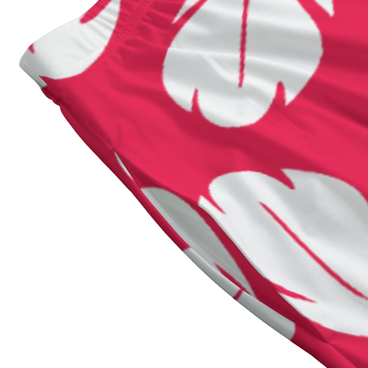 Island Leaf Print - Women’s Pocket Midi Skirt