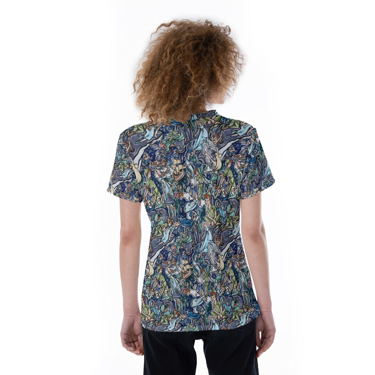 Magical Skybound Adventure - Women's Short Sleeve V-Neck T-Shirt