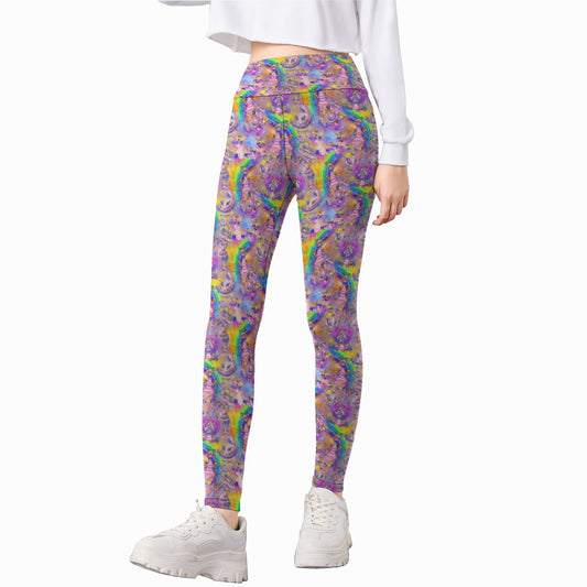 Figment Watercolor Rainbow - Kid's Leggings