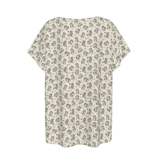 Bouncy Bunny Bliss - Women’s Relaxed Fit Scoop Tee