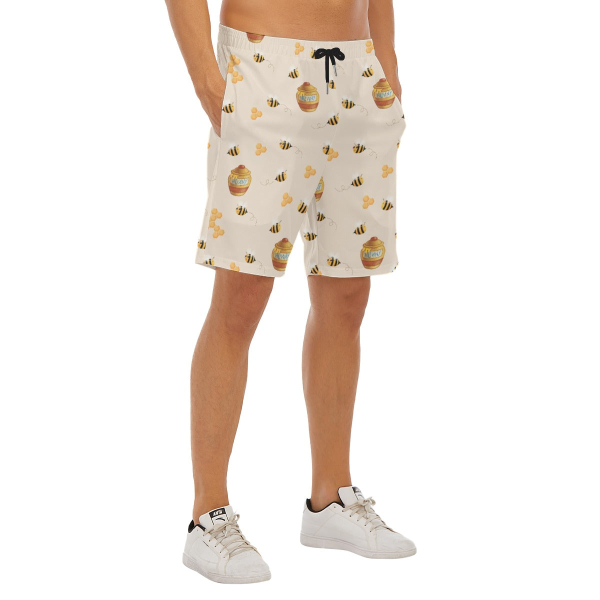 Sweet Hunny Pot & Bees - Men’s Pocket Beach Shorts