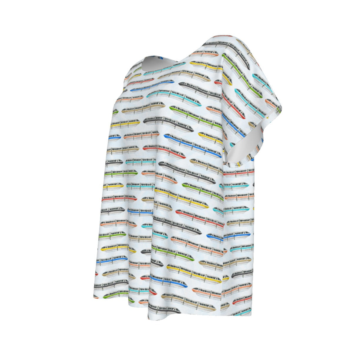 Monorail Rainbow Express - Women’s Relaxed Fit Scoop Tee