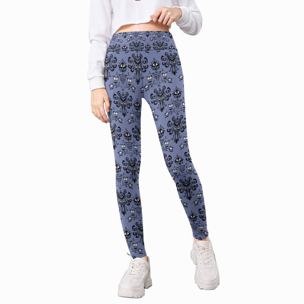 Spooky Mansion Wallpaper- Kid's Leggings