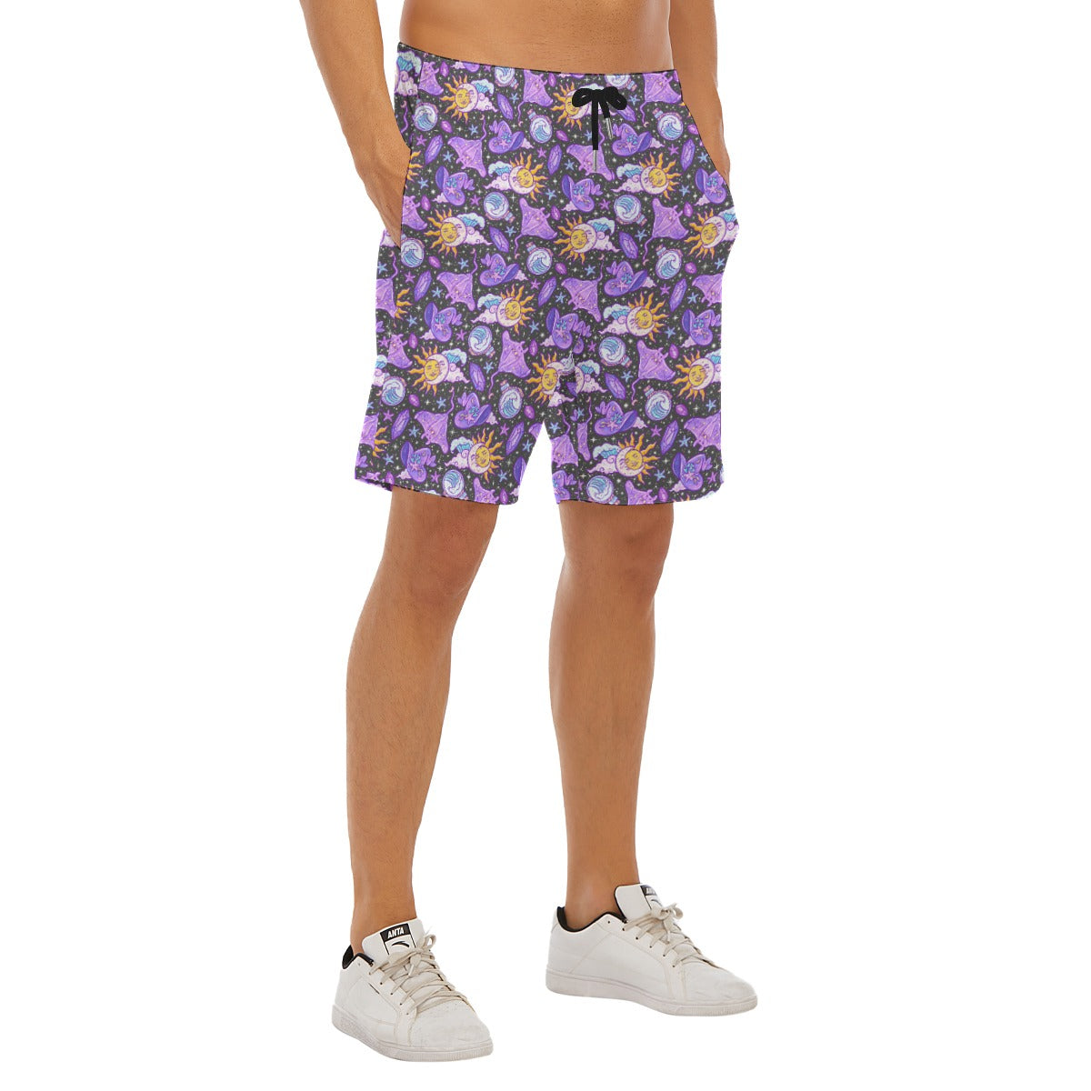 Mystical Manta Rays - Men’s Pocket Beach Shorts