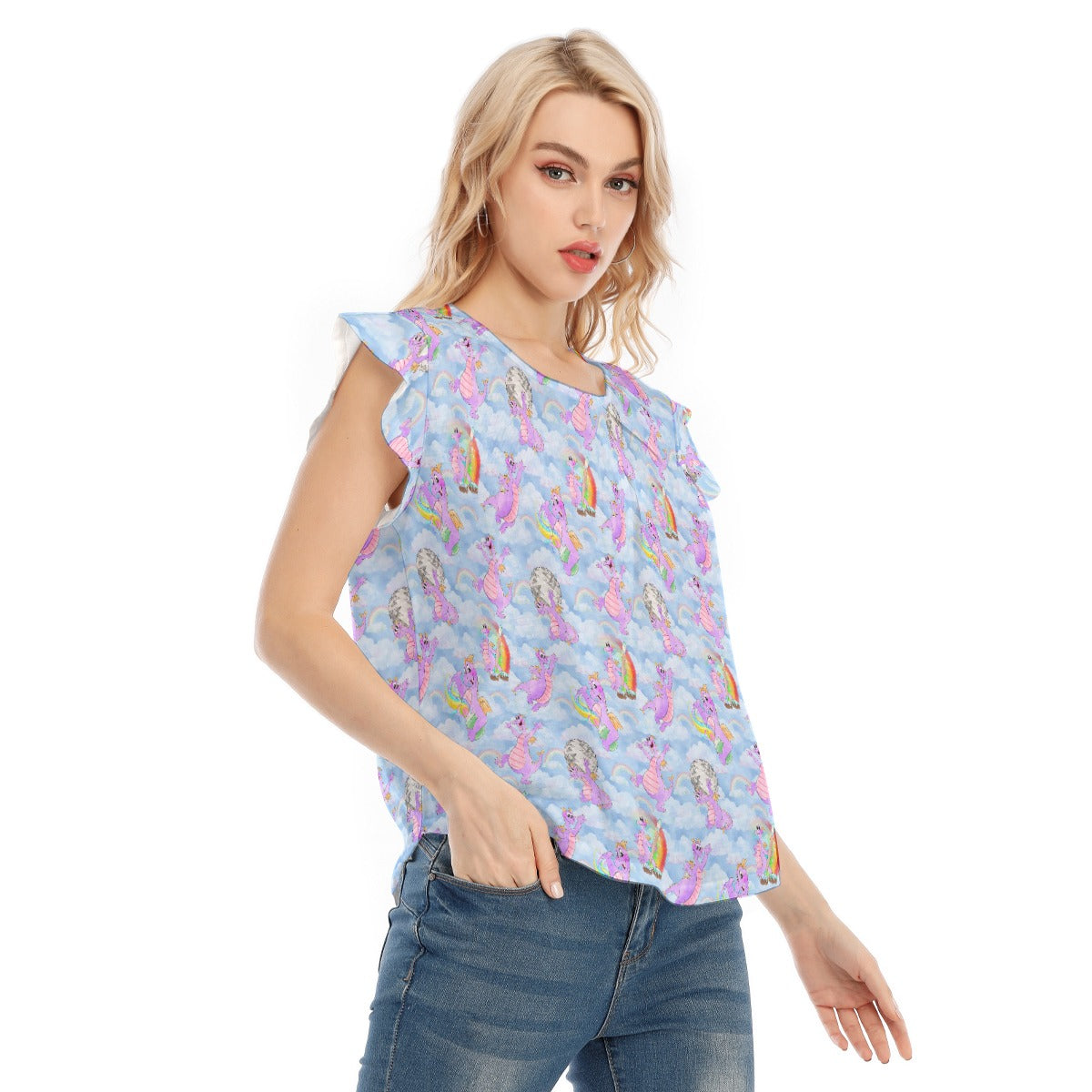 Imagine with Figment - Women’s Flutter Sleeve Top