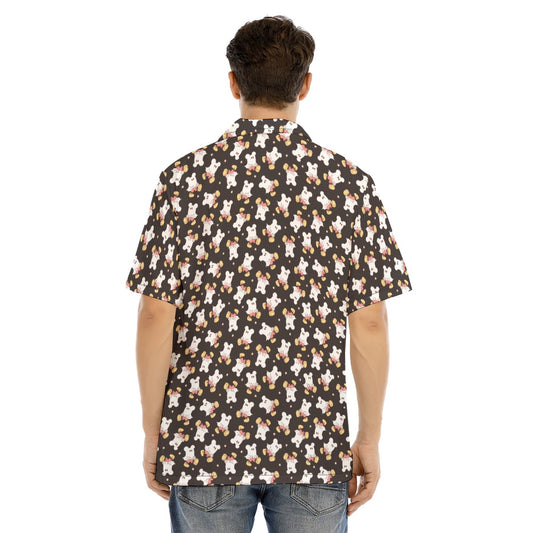 Ghostly Mouse - Men's Hawaiian Button Up Shirt