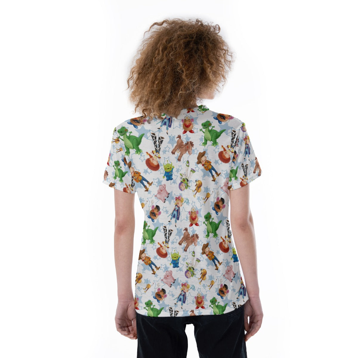 Playful Toy Friends - Women's Short Sleeve V-Neck T-Shirt