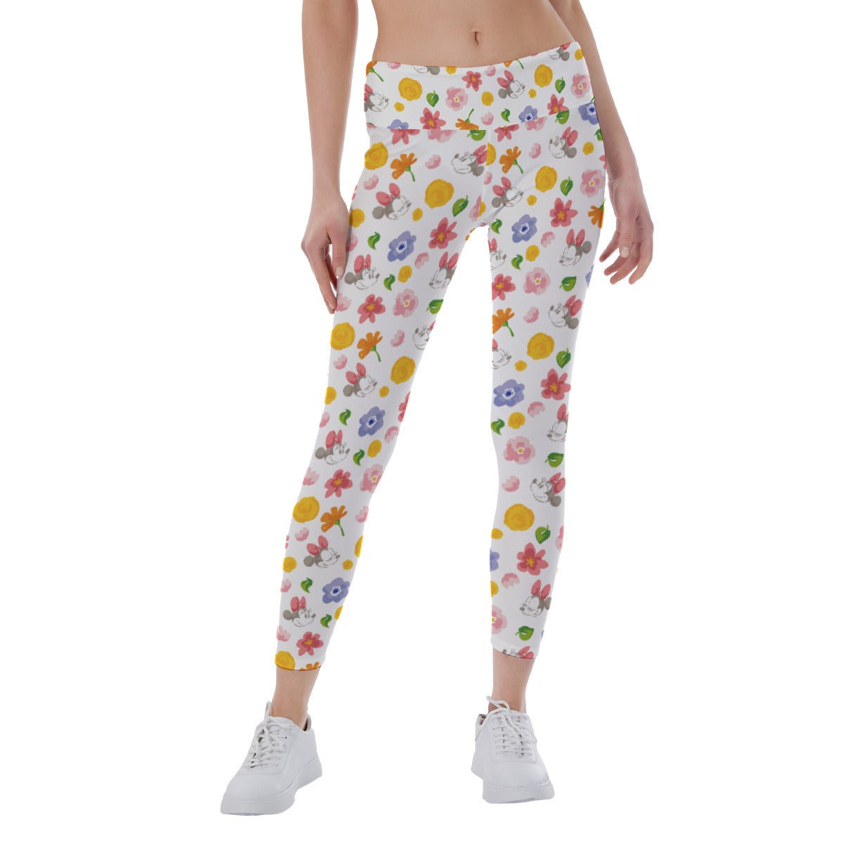 Floral Friends Springtimennie - Women's Yoga Leggings