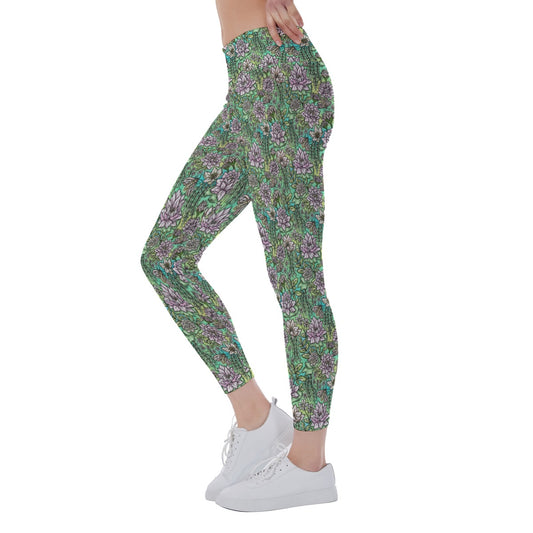 Fairytale Florals – Bayou Blooms - Women's Yoga Leggings