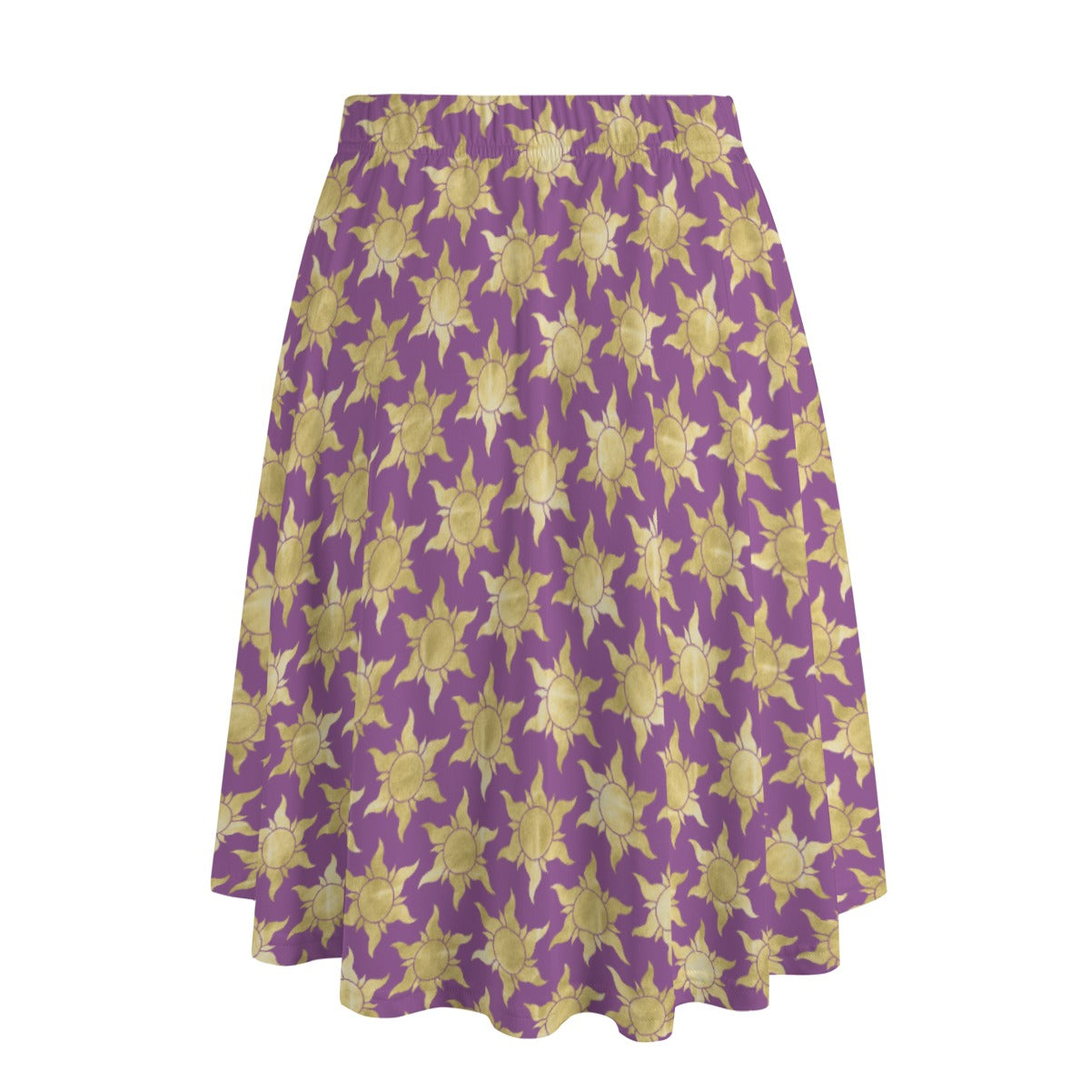Golden Sun Symbols - Women’s Pocket Midi Skirt