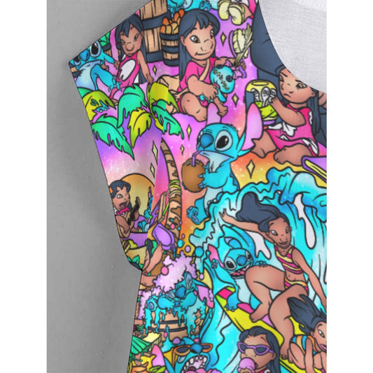 Ohana Island Storybook Scenes - Women’s Relaxed Fit Scoop Tee