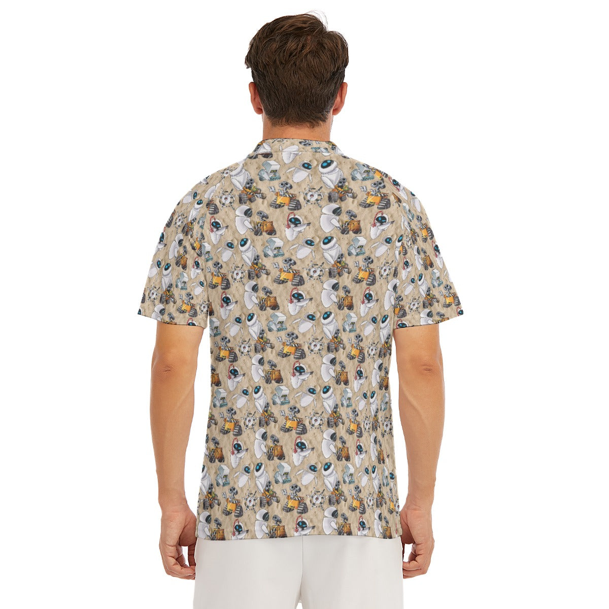 Robot Romance Sketched - Men's Polo Shirt