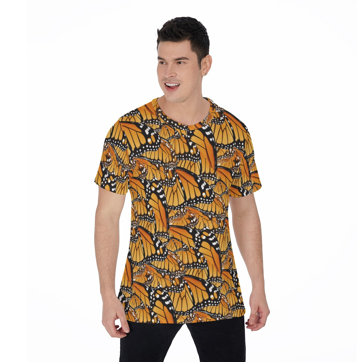 Animal Print - Monarch Butterfly - Men's Short Sleeve T-Shirt