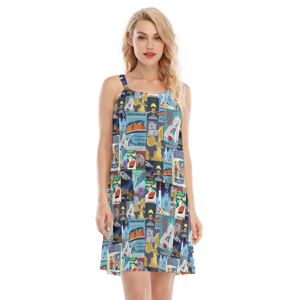 Vintage Tomorrow Ride Posters - Women’s Adjustable Sundress