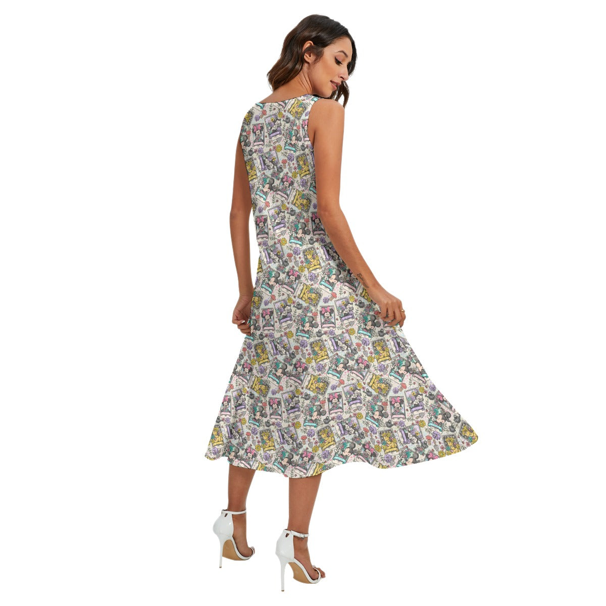 Garden Helpers Seed Packetskets - Women’s Diagonal Pocket Midi Dress