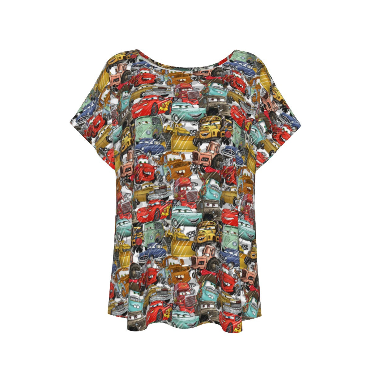 Racing Legends Sketch - Women’s Relaxed Fit Scoop Tee