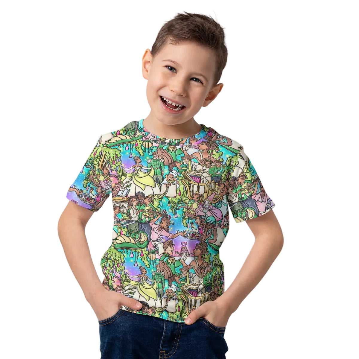 Bayou Princess Storybook Scenes - Kid’s Short Sleeve T-Shirt