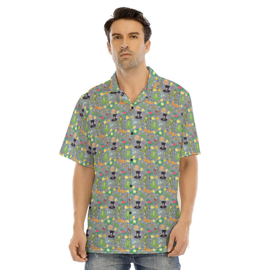 Bayou Princess Icons - Men's Hawaiian Button Up Shirt