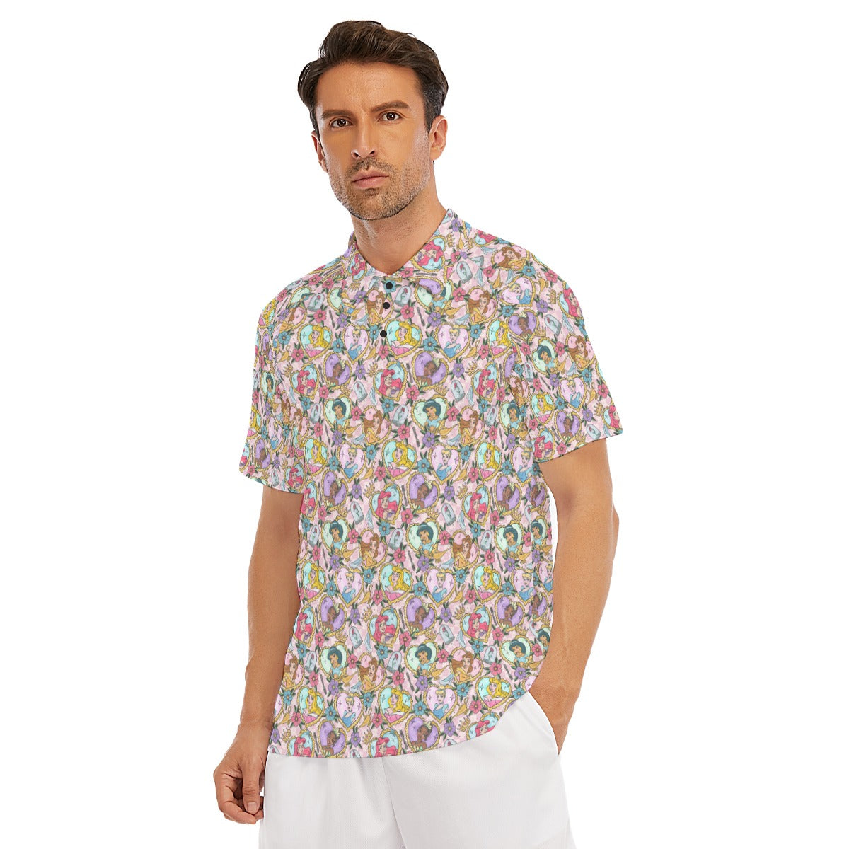 Tattoo Hearts Royal Icons - Men's Polo Shirt