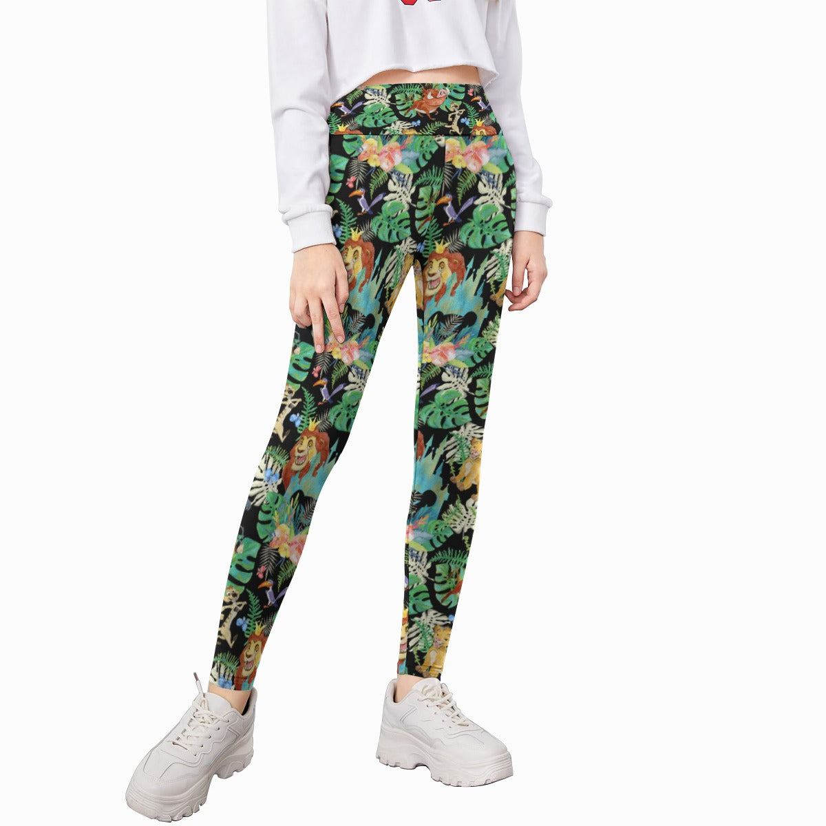 Watercolor Jungle Pride - Kid's Leggings